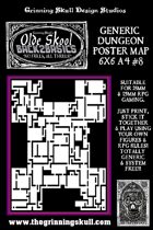 Olde Skool, Back2basics Giant 6x6 A4, Dungeon Poster Map #8
