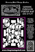 Olde Skool, Back2basics Giant 6x6 A4, Dungeon Poster Map #9