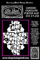 Olde Skool, Back2basics Giant 6x6 A4, Dungeon Poster Map #10