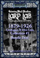 LARP LAB: 1879-1926 Catalog & Price list collection #1 [BUNDLE]