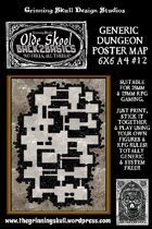 Olde Skool, Back2basics Giant 6x6 A4, Dungeon Poster Map #12