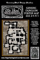 Olde Skool, Back2basics Giant 6x6 A4, Dungeon Poster Map #13