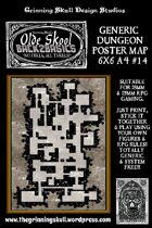 Olde Skool, Back2basics Giant 6x6 A4, Dungeon Poster Map #14