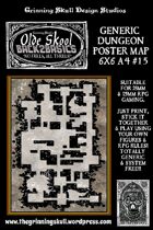 Olde Skool, Back2basics Giant 6x6 A4, Dungeon Poster Map #15