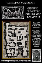 Olde Skool, Back2basics Giant 6x6 A4, Dungeon Poster Map #18