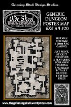Olde Skool, Back2basics Giant 6x6 A4, Dungeon Poster Map #20