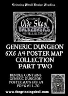 Olde Skool Back2basics Dungeon Poster Maps Collection 2 [BUNDLE]