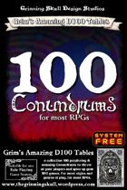 100 Conundrums for most RPGs