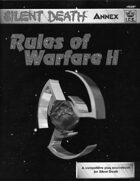 Silent Death: Rules of Warfare II
