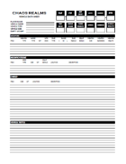 Vehicle Data Sheet