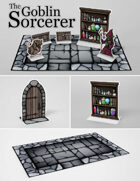 The Goblin Sorcerer | Paper Model Diorama for Tabletop RPGs