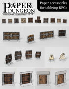 Papercraft Dungeon Accessories for TTRPGs