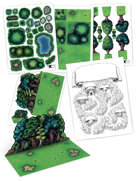 Modular Forest Accessories Kit for tabletop RPGs