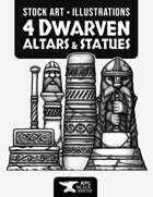 Dwarven Altars & Statues Illustrations - Stock Art