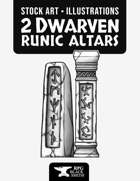Dwarven Runic Altar Illustrations - Stock Art