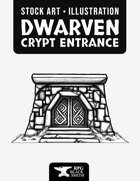 Dwarven Crypt Entrance Illustration - Stock Art