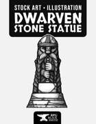 Dwarven Statue Illustration - Stock Art