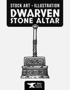 Dwarven Altar Illustration - Stock Art