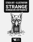 Strange Dungeon Entrance Illustration - Stock Art
