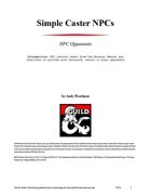 Simple Caster NPCs
