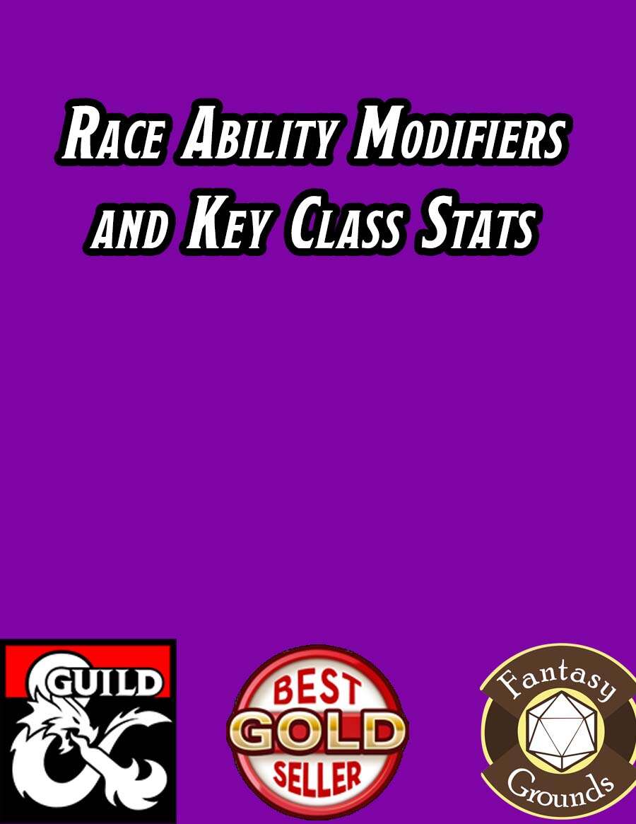 Race Ability Modifiers & Key Class Stats - Dungeon Masters Guild ...