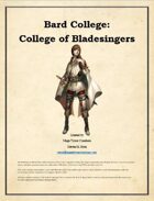 MTC - Bard College: College of Bladesingers
