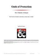 Oath of Protection: Paladin Oath