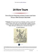 20 New Traps - World Builder Blog Presents