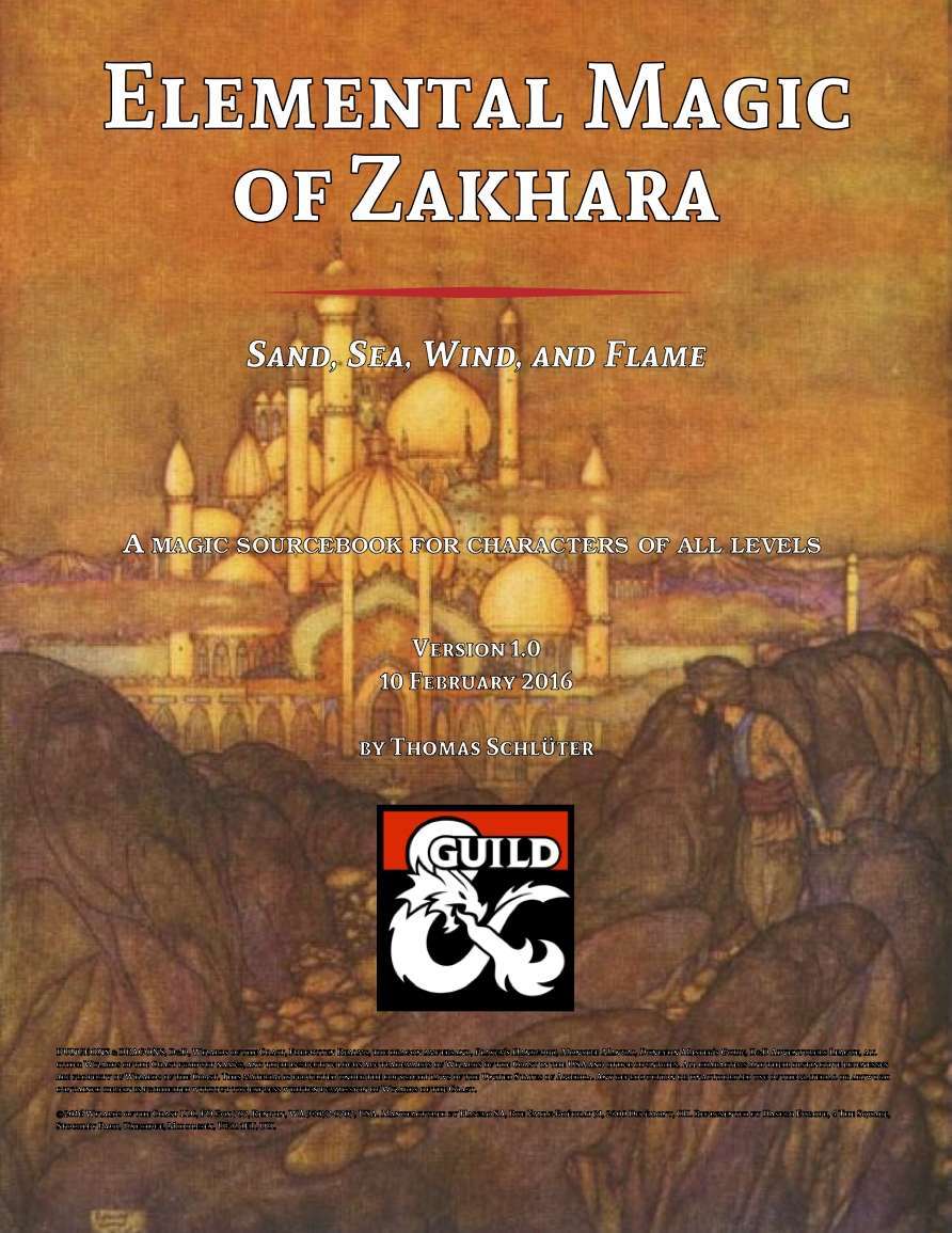 Elemental Magic of Zakhara (Al-Qadim & Forgotten Realms) - Dungeon ...