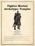 MTC - Fighter Martial Archetype: Templar