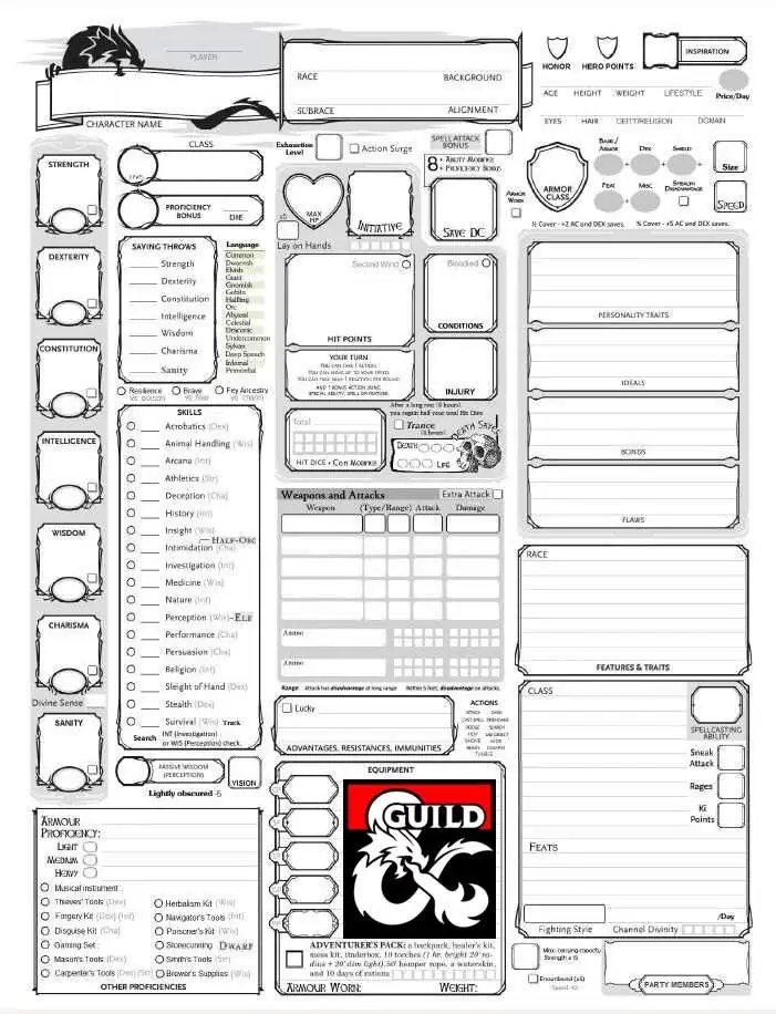 Fully-Loaded Character Sheet - Dungeon Masters Guild | DriveThruRPG fully-loaded-character-sheet-dungeon-masters-guild-drivethrurpg