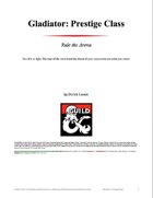 Gladiator: Prestige Class