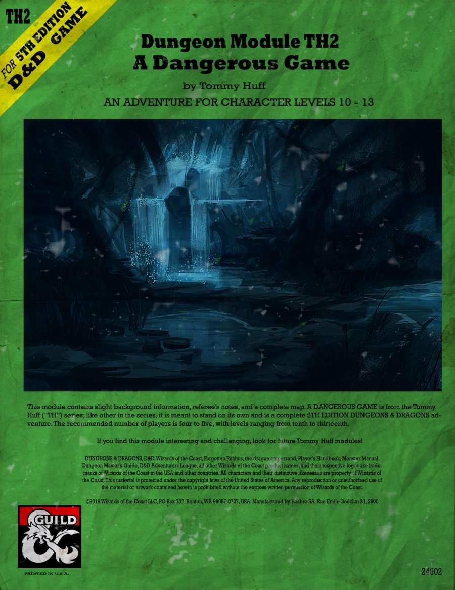 Dungeon Module TH2: A Dangerous Game - Dungeon Masters Guild | DriveThruRPG
