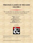 Prestige Classes of the Gods - Volume II