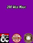 200 Wild Magic Table