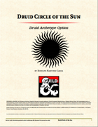 Druid Archetype - Circle of the Sun