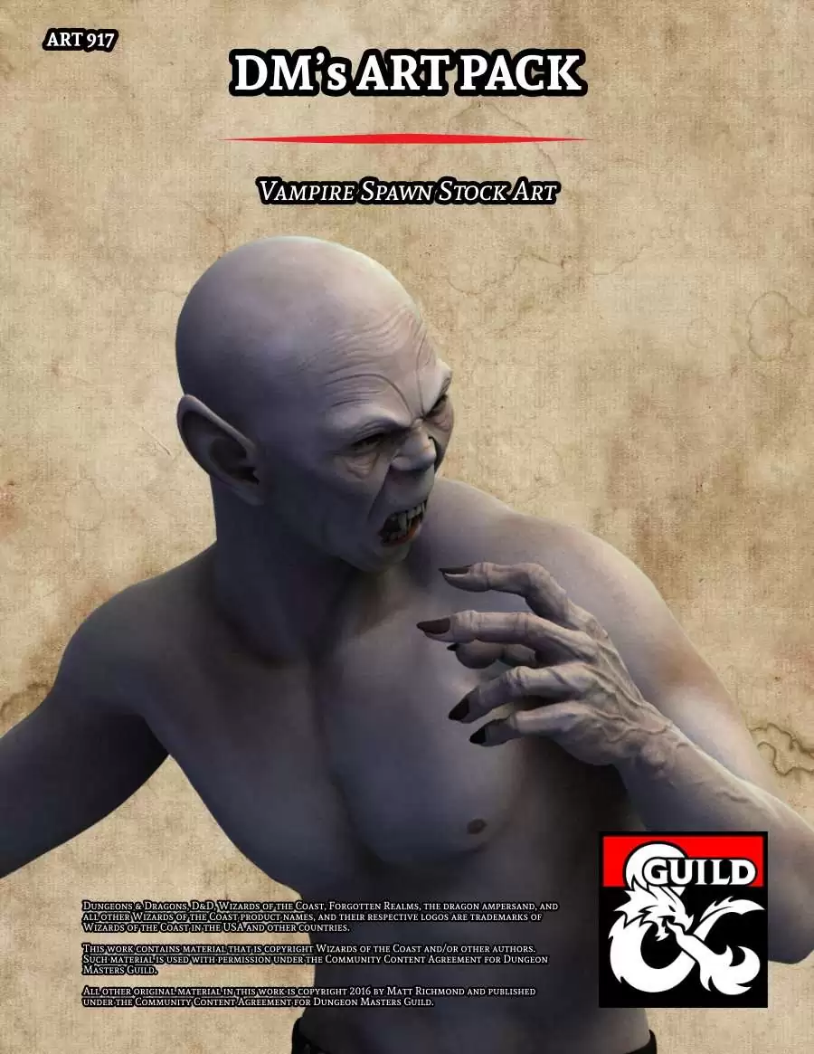 ART917 Vampire Spawn Stock Art - Dungeon Masters Guild | DriveThruRPG