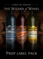 The Wizard of Wines prop label artwork