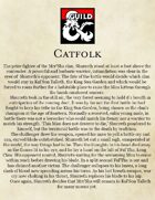 Catfolk Player Race 5th Edition