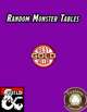 Random Monster Tables
