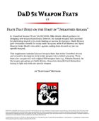 D&D 5e Weapon Feats