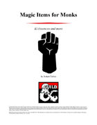 Magic Items for Monks