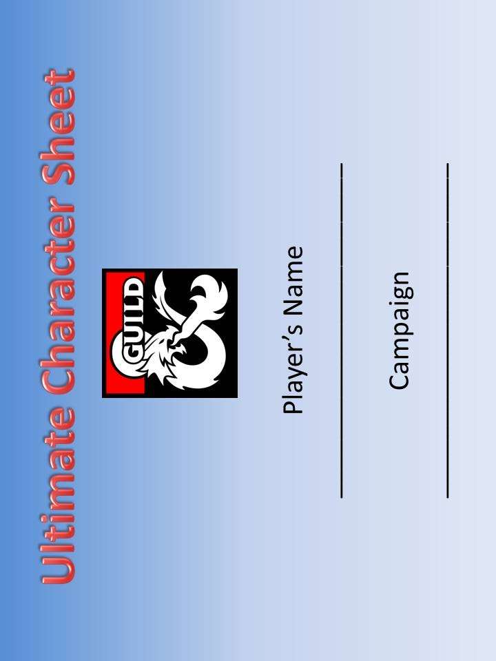 Ultimate Character Sheet - Dungeon Masters Guild | DriveThruRPG