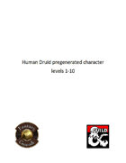 Pregenerated Character - Human Druid - FG version