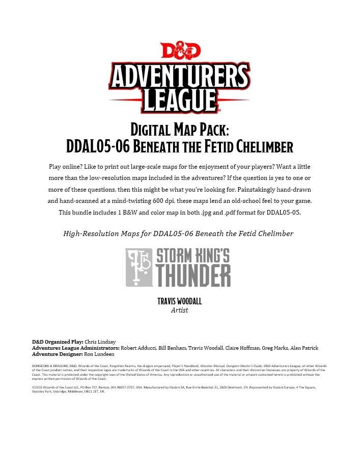 Deluxe Digital Map Pack: DDAL05-06 Beneath the Fetid Chalimber