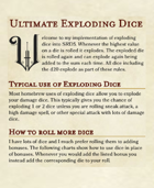 Ultimate Exploding Dice