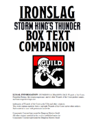 Ironslag - Box Text Companion - Storm King's Thunder
