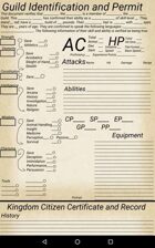 Guild Centric Character Sheet 5E