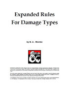 Expanded Rules For Damage Types