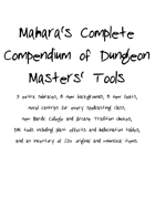 Mahara's Complete Compendium of Dungeon Masters' Tools